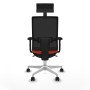 Office Chair with Headrest Piqueras y Crespo 2D026N1 Dark Orange