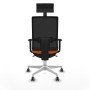 Office Chair with Headrest Piqueras y Crespo 1D026G1 Orange