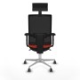 Chaise de Bureau avec Appui-tête Piqueras y Crespo 2D086G1 Orange Foncé