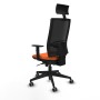 Chaise de Bureau avec Appui-tête Piqueras y Crespo 1D066G1 Orange