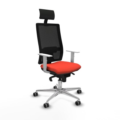 Office Chair with Headrest Piqueras y Crespo 4B086G1 Dark Orange