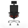 Office Chair with Headrest Piqueras y Crespo 3D026G1 Dark Orange
