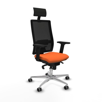 Office Chair with Headrest Piqueras y Crespo 2D086G1 Orange