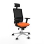 Office Chair with Headrest Piqueras y Crespo 2D086G1 Orange