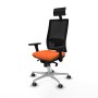 Office Chair with Headrest Piqueras y Crespo 3D086G1 Orange