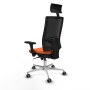 Office Chair with Headrest Piqueras y Crespo 3D086G1 Orange