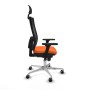 Office Chair with Headrest Piqueras y Crespo 3D086G1 Orange