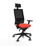 Office Chair with Headrest Piqueras y Crespo 3D066G1 Dark Orange