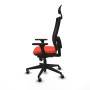 Office Chair with Headrest Piqueras y Crespo 3D066G1 Dark Orange