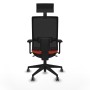 Office Chair with Headrest Piqueras y Crespo 3D066G1 Dark Orange