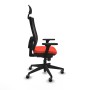 Office Chair with Headrest Piqueras y Crespo 3D066G1 Dark Orange