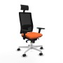 Office Chair with Headrest Piqueras y Crespo 3D026N1 Orange