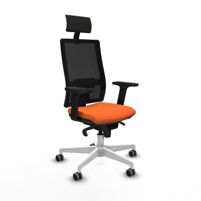 Office Chair with Headrest Piqueras y Crespo 2D026G1 Orange