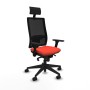 Office Chair with Headrest Piqueras y Crespo 3D066N1 Dark Orange