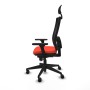 Office Chair with Headrest Piqueras y Crespo 3D066N1 Dark Orange