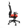 Office Chair with Headrest Piqueras y Crespo 3D066N1 Dark Orange