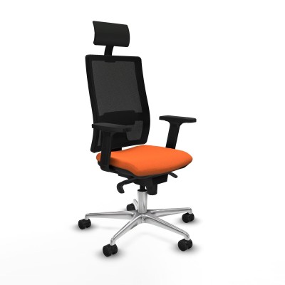 Chaise de Bureau avec Appui-tête Piqueras y Crespo 2D086N1 Orange