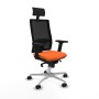 Chaise de Bureau avec Appui-tête Piqueras y Crespo 2D086N1 Orange