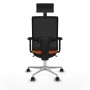 Chaise de Bureau avec Appui-tête Piqueras y Crespo 2D086N1 Orange