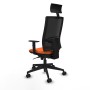 Office Chair with Headrest Piqueras y Crespo 1D066N1 Orange