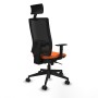 Office Chair with Headrest Piqueras y Crespo 1D066N1 Orange