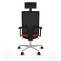 Office Chair with Headrest Piqueras y Crespo 3D086N1 Dark Orange