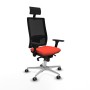 Chaise de Bureau avec Appui-tête Piqueras y Crespo 3D086G1 Orange Foncé
