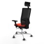 Chaise de Bureau avec Appui-tête Piqueras y Crespo 3D086G1 Orange Foncé