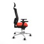 Chaise de Bureau avec Appui-tête Piqueras y Crespo 3D086G1 Orange Foncé