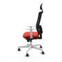 Office Chair with Headrest Piqueras y Crespo 4B026G1 Dark Orange
