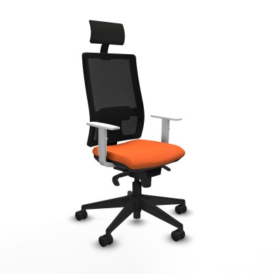 Chaise de Bureau avec Appui-tête Piqueras y Crespo 4B066N1 Orange