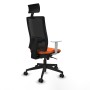 Chaise de Bureau avec Appui-tête Piqueras y Crespo 4B066N1 Orange