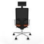 Office Chair with Headrest Piqueras y Crespo 4B026N1 Orange
