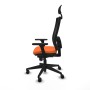 Chaise de Bureau avec Appui-tête Piqueras y Crespo 3D066N1 Orange