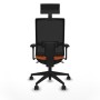 Chaise de Bureau avec Appui-tête Piqueras y Crespo 3D066N1 Orange