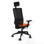 Chaise de Bureau avec Appui-tête Piqueras y Crespo 3D066N1 Orange