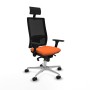 Chaise de Bureau avec Appui-tête Piqueras y Crespo 3D086N1 Orange