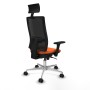 Chaise de Bureau avec Appui-tête Piqueras y Crespo 3D086N1 Orange
