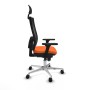 Chaise de Bureau avec Appui-tête Piqueras y Crespo 3D086N1 Orange