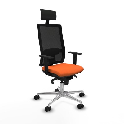 Chaise de Bureau avec Appui-tête Piqueras y Crespo 1D086N1 Orange