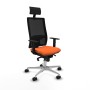 Chaise de Bureau avec Appui-tête Piqueras y Crespo 1D086N1 Orange
