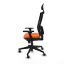 Chaise de Bureau avec Appui-tête Piqueras y Crespo 3D066G1 Orange