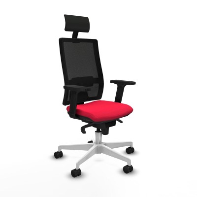 Chaise de Bureau avec Appui-tête Piqueras y Crespo 2D026N1 Rouge