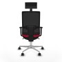 Chaise de Bureau avec Appui-tête Piqueras y Crespo 1D086N1 Rouge