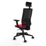 Chaise de Bureau avec Appui-tête Piqueras y Crespo 2D066N1 Rouge