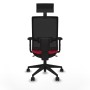 Chaise de Bureau avec Appui-tête Piqueras y Crespo 2D066N1 Rouge