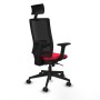 Chaise de Bureau avec Appui-tête Piqueras y Crespo 2D066N1 Rouge