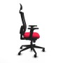 Chaise de Bureau avec Appui-tête Piqueras y Crespo 2D066N1 Rouge