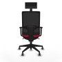 Chaise de Bureau avec Appui-tête Piqueras y Crespo 1D066G1 Rouge