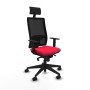 Chaise de Bureau avec Appui-tête Piqueras y Crespo 1D066N1 Rouge